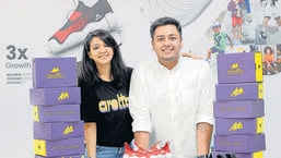 Krutika Lal and Satyajit Mittal, co-founders of Aretto, at their office in the city. (HT PHOTO)