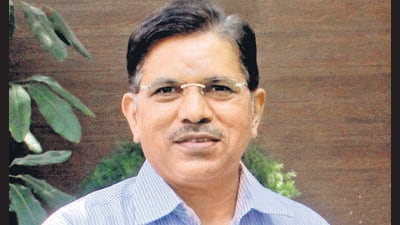 Pednekar, who took over as the VC of the university in April 2018, is all set to retire on September 8. (Bhushan Koyande/ Hindustan Times) Pednekar, who took over as the VC of the university in April 2018, is all set to retire on September 8. (Bhushan Koyande/ Hindustan Times)