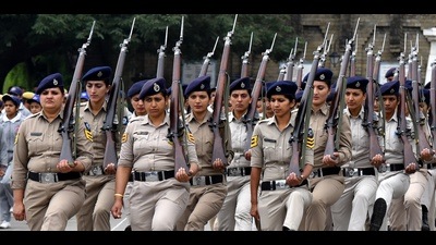 In Himachal, women cops account for 13.7% of the 18,500 strong police force. (HT File) In Himachal, women cops account for 13.7% of the 18,500 strong police force. (HT File)