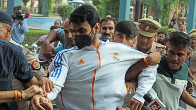 Shrikant Tyagi was arrested from Meerut on August 9. (ANI Photo) Shrikant Tyagi was arrested from Meerut on August 9. (ANI Photo)