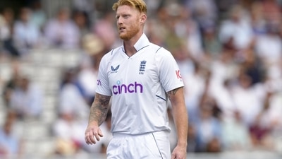 England's Ben Stokes ahead of bowling (AP) England's Ben Stokes ahead of bowling (AP)