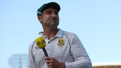 South Africa's Dean Elgar gives an interview after play on day 3 of the first Test match between England and South Africa at the Lord's (AFP) South Africa's Dean Elgar gives an interview after play on day 3 of the first Test match between England and South Africa at the Lord's (AFP)