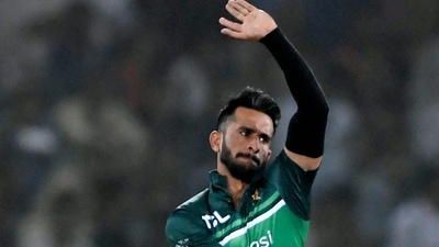 Pakistan's Hasan Ali in action. (AFP) Pakistan's Hasan Ali in action. (AFP)