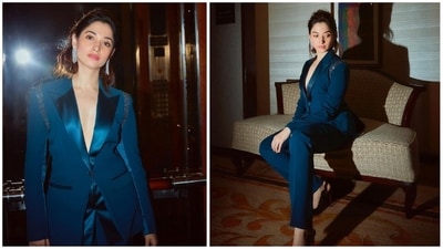 Tamannaah Bhatia, Hrithik Roshan and other Bollywood celebrities graced the premiere of The Lord of The Rings franchise The Rings of Power in Mumbai on August 19. For the occasion, the Entertainment actor kept it chic in a blue pantsuit. (Instagram/@tamannaahspeaks) Tamannaah Bhatia, Hrithik Roshan and other Bollywood celebrities graced the premiere of The Lord of The Rings franchise The Rings of Power in Mumbai on August 19. For the occasion, the Entertainment actor kept it chic in a blue pantsuit. (Instagram/@tamannaahspeaks)