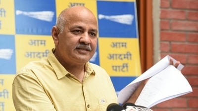 Delhi deputy CM Manish Sisodia during press conference in New Delhi on Saturday. (Arvind Yadav/ HT photo) Delhi deputy CM Manish Sisodia during press conference in New Delhi on Saturday. (Arvind Yadav/ HT photo)