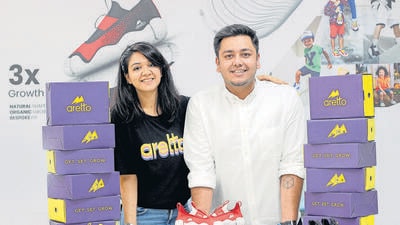 Krutika Lal and Satyajit Mittal, co-founders of Aretto, at their office in the city. (HT PHOTO) Krutika Lal and Satyajit Mittal, co-founders of Aretto, at their office in the city. (HT PHOTO)