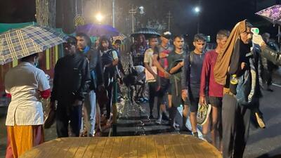 Agnipath aspirants line up for the recruitment rally in the wee hours of Saturday in Uttarakhand’s Ranikhet. (Sourced) Agnipath aspirants line up for the recruitment rally in the wee hours of Saturday in Uttarakhand’s Ranikhet. (Sourced)