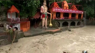 Tapkeshwar Temple of Dehradun, dedicated to lord Shiva, after the cloudburst. (ANI) Tapkeshwar Temple of Dehradun, dedicated to lord Shiva, after the cloudburst. (ANI)