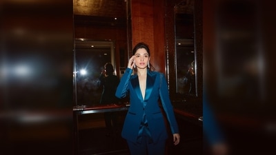 Tamannaah Bhatia's red carpet-worthy outfit is by the designer duo Rohit Gandhi and Rahul Khanna. (Instagram/@tamannaahspeaks) Tamannaah Bhatia's red carpet-worthy outfit is by the designer duo Rohit Gandhi and Rahul Khanna. (Instagram/@tamannaahspeaks)