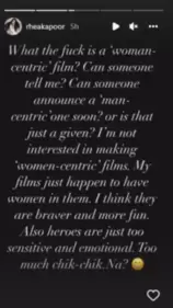 Rhea Kapoor on being typecast as ‘women centric’ producer. Rhea Kapoor on being typecast as ‘women centric’ producer.