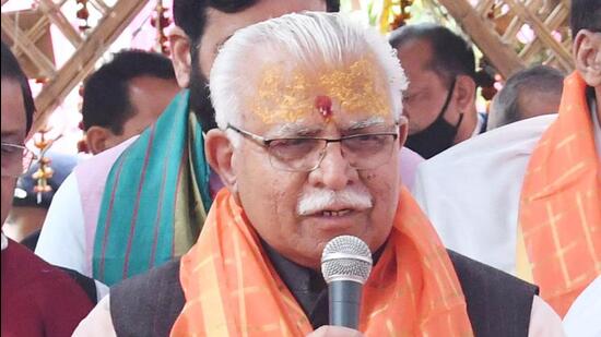 Haryana chief minister Manohar Lal Khattar on Saturday announced to sanction ₹81.5 crore for expansion and improvement of medical facilities in Maharaja Agrasen Medical College (Agroha) in Hisar. (HT file photo)