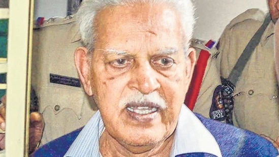 Telugu poet-social activist Varavara Rao. (PTI Photo)