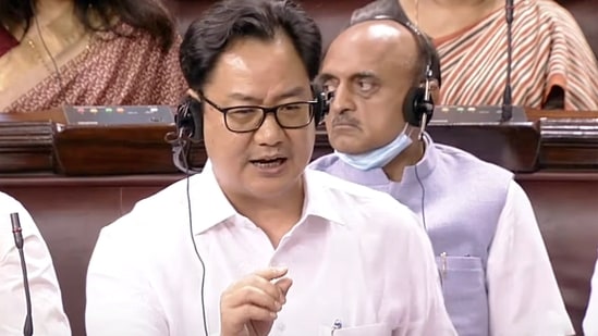 Union Minister for Law and Justice Kiren Rijiju. (ANI)