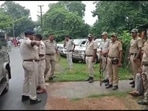 Heavy police deployment was seen outside the polling booths.