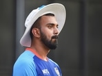 Indian cricket team captain KL Rahul during a practice session against Zimbabwe&nbsp;