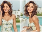Ananya Panday with wind in her hair looks gorgeous in floral bustier dress for Liger promotions, it costs <span class='webrupee'>₹</span>12k Ananya Panday with wind in her hair looks gorgeous in floral bustier dress for Liger promotions, it costs <span class='webrupee'>₹</span>12k 