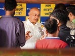 Delhi dy CM Manish Sisodia talks to reporters in New Delhi on Sunday. (PTI) Delhi dy CM Manish Sisodia talks to reporters in New Delhi on Sunday. (PTI)