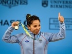 India's Mirabai Chanu had won gold medal in weightlifting at Commonwealth Games 2022 (CWG).(PTI) India's Mirabai Chanu had won gold medal in weightlifting at Commonwealth Games 2022 (CWG).(PTI)