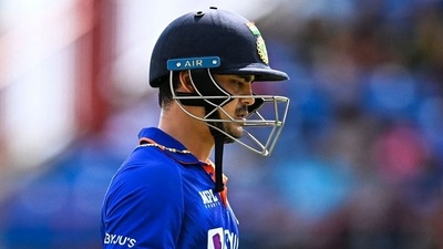 India's Ishan Kishan walks back after getting dismissed (Twitter) India's Ishan Kishan walks back after getting dismissed (Twitter)