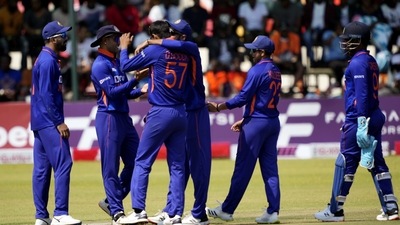 Team India players in action (BCCI Twitter) Team India players in action (BCCI Twitter)
