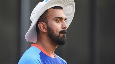 Indian cricket team captain KL Rahul during a practice session against Zimbabwe (PTI) Indian cricket team captain KL Rahul during a practice session against Zimbabwe (PTI)
