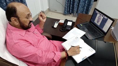 UP higher education minister Yogendra Upadhyay. (HT Photo)