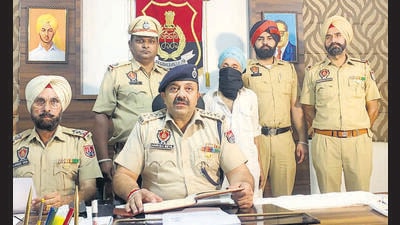 The man accused of murdering his nephew in custody of Ludhiana police. (Harvinder Singh/HT) The man accused of murdering his nephew in custody of Ludhiana police. (Harvinder Singh/HT)