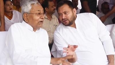 Bihar chief minister Nitish Kumar (left) with deputy CM Tejashwi Yadav in Patna. (Santosh Kumar/HT Photo) Bihar chief minister Nitish Kumar (left) with deputy CM Tejashwi Yadav in Patna. (Santosh Kumar/HT Photo)