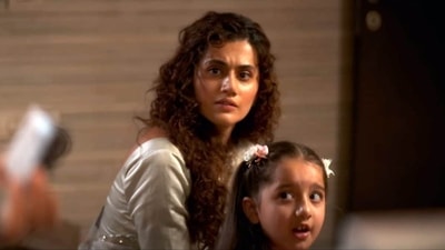 Dobaaraa box office day 2 collection: Taapsee Pannu in a still from Dobaaraa. Dobaaraa box office day 2 collection: Taapsee Pannu in a still from Dobaaraa. 