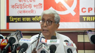 Tripura Opposition leader Manik Sarkar (File/ANI)