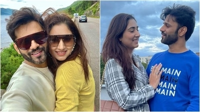 Disha Parmar and her singer-husband, Rahul Vaidya, never fail to serve their fans with couple goals every time they post something on social media or step out in the city for a casual outing. Recently, they made their fans fall in love with their chemistry once again as the singer posted romantic pictures from their trip to Europe. He also revealed that the post featured all his favourite photos with Disha. (Instagram) Disha Parmar and her singer-husband, Rahul Vaidya, never fail to serve their fans with couple goals every time they post something on social media or step out in the city for a casual outing. Recently, they made their fans fall in love with their chemistry once again as the singer posted romantic pictures from their trip to Europe. He also revealed that the post featured all his favourite photos with Disha. (Instagram)