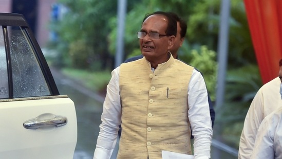Madhya Pradesh chief minister Shivraj Singh Chouhan. (Photo by Raj K Raj/ Hindustan Times)