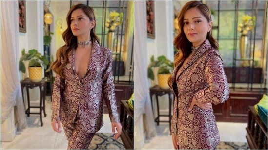 Rubina Dilaik’s Instagram profile is replete with snippets from her fashion diaries. The actor keeps slaying the fashion game with stunning attires and ensembles from her fashion photoshoots. The actor, on Sunday, gave us major fashion goals in a stunning power suit. Take a look at her pictures here.(Instagram/@rubinadilaik)