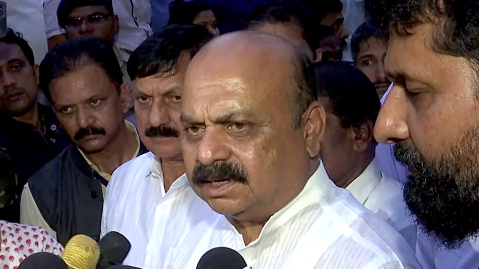 Karnataka chief minister Basavaraj Somappa Bommai addressing the media. (ANI) Karnataka chief minister Basavaraj Somappa Bommai addressing the media. (ANI)