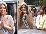 Miss Universe Harnaaz Sandhu represents India, meets Allu Arjun at the India Day parade in New York (Instagram) Miss Universe Harnaaz Sandhu represents India, meets Allu Arjun at the India Day parade in New York (Instagram)