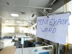 A monkeypox ward at a hospital in Noida, Uttar Pradesh. (Hindustan Times) A monkeypox ward at a hospital in Noida, Uttar Pradesh. (Hindustan Times)