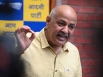 Delhi Deputy Chief Minister Manish Sisodia speaks during a press conference in New Delhi on August 20, 2022.(AFP) Delhi Deputy Chief Minister Manish Sisodia speaks during a press conference in New Delhi on August 20, 2022.(AFP)