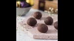Cocoa mass truffle balls from Toska chocolates. Cocoa mass truffle balls from Toska chocolates.