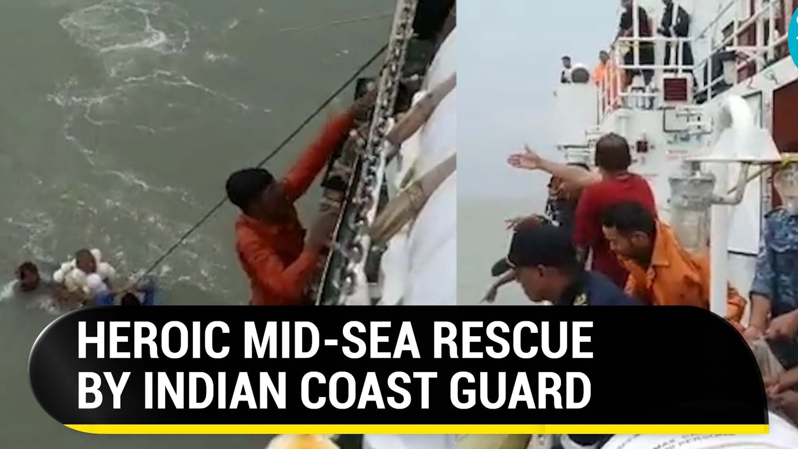 On Cam: Indian coast guard's daring rescue, 27 Bangladeshi fishermen ...