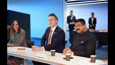 Pradhan is on a four-day visit to Australia. (Twitter) Pradhan is on a four-day visit to Australia. (Twitter)