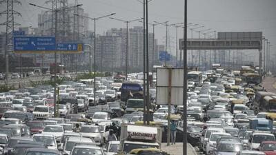 Security arrangements also led to heavy traffic congestion on Delhi-Haryana borders. (HT photo (Sakib Ali)) Security arrangements also led to heavy traffic congestion on Delhi-Haryana borders. (HT photo (Sakib Ali))