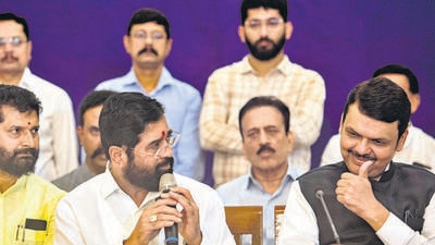 The Fadnavis-Shinde bromance will also be tested in the coming days over the nominations to the legislative council by the Governor. (Satish Bate/ Hindustan Times) The Fadnavis-Shinde bromance will also be tested in the coming days over the nominations to the legislative council by the Governor. (Satish Bate/ Hindustan Times)