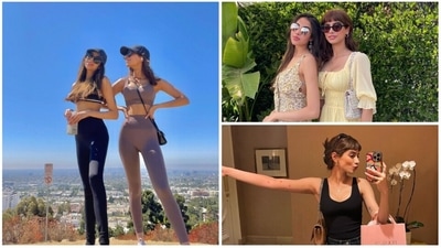 Khushi Kapoor, who is all set to make her acting debut with Zoya Akhtar's The Archies, is currently having a gala time in Los Angeles, California with her girl gang. Khushi, late Sri Devi's second daughter already enjoys a huge number of fan following. She recently treated her Instagram family of more than eight lakh followers with breathtaking pictures from her trip. (Instagram/@khushi05k) Khushi Kapoor, who is all set to make her acting debut with Zoya Akhtar's The Archies, is currently having a gala time in Los Angeles, California with her girl gang. Khushi, late Sri Devi's second daughter already enjoys a huge number of fan following. She recently treated her Instagram family of more than eight lakh followers with breathtaking pictures from her trip. (Instagram/@khushi05k)