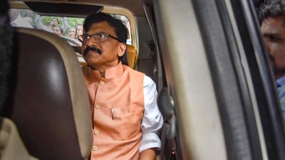 Shiv Sena Rajya Sabha MP Sanjay Raut's judicial custody in connection with the Patra Chawl land scam has been extended till September 5. (PTI) Shiv Sena Rajya Sabha MP Sanjay Raut's judicial custody in connection with the Patra Chawl land scam has been extended till September 5. (PTI)