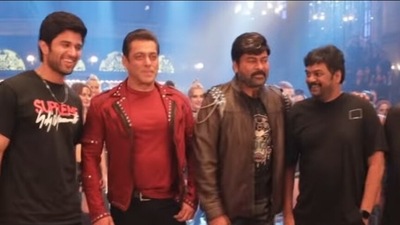 Vijay Deverakonda shared a video from a set as he wished Chiranjeevi. He tweeted, “Happy Birthday megastar Chiranjeevi sir. I love you. Enjoy every conversation with you, connect so much to your emotions and journey and the highest respect for the person you are!” 