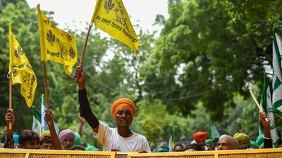 Some other demands of the farmers include justice to the farmers' families who lost their loved ones in the Lakhimpur Kheri "massacre", farmers of the country should be made debt free, Electricity Amendment Bill 2022 should be cancelled, India should come out of the WTO and cancel all free trade agreements, among others. (Amal KS/Hindustan Times)