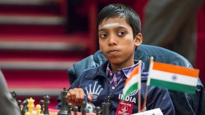 File photo of India's Chess Grandmaster R Praggnanandhaa. (Twitter)