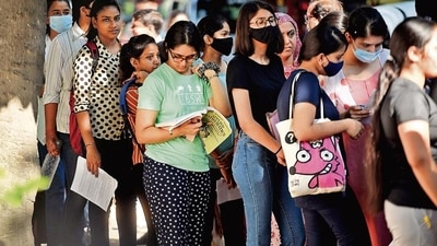 CUET UG: Admit cards mention exam dates which have already passed (Photo: Amal KS/ HT) CUET UG: Admit cards mention exam dates which have already passed (Photo: Amal KS/ HT)