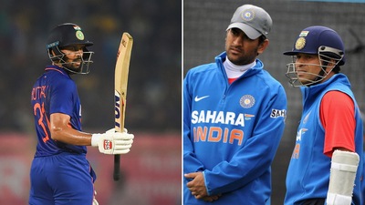 Ruturaj Gaikwad was asked to pick between having a training session with MS Dhoni and dining with Sachin Tendulkar. (Getty Images) Ruturaj Gaikwad was asked to pick between having a training session with MS Dhoni and dining with Sachin Tendulkar. (Getty Images)
