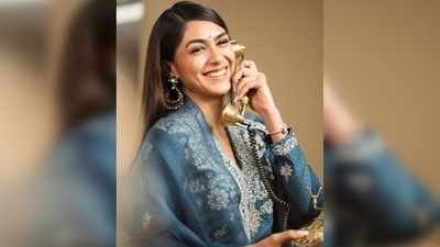 Mrunal Thakur's outfit is by Nikita Wadhwa Mhaisalkar and her jewellery is by the label Minerali. (Instagram/@mrunalthakur) Mrunal Thakur's outfit is by Nikita Wadhwa Mhaisalkar and her jewellery is by the label Minerali. (Instagram/@mrunalthakur)